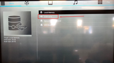 Выбираем USB-диск
